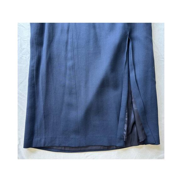 NWT Casual Corner Maxi Skirt Blue Size 8 - Picture 5 of 6